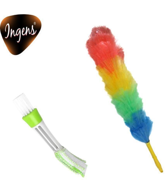 INGENS - Plastic Duster ( Pack of 2 ) - Multicolor