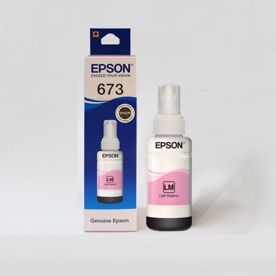 Epson T6736 / 673 Light Magenta Genuine Ink Bottle 70 ml-Light Magenta