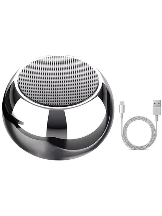 Vertical9 4D Bass Wireless 5 W Bluetooth Speaker Bluetooth v5.0 with Call function Playback Time 6 hrs Silver - Silver