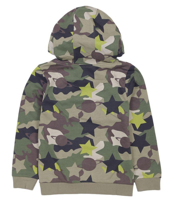 PLUM TREE BOYS HOODIE SWEATSHIRT-OLIVE - None