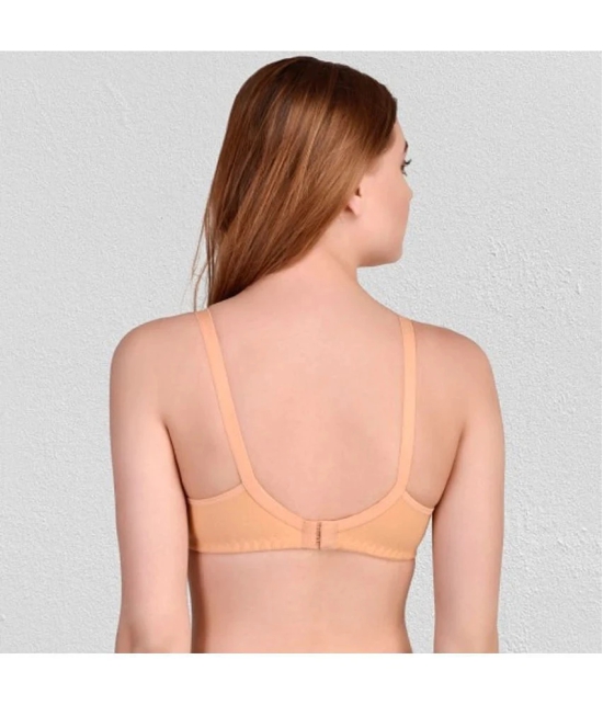 Zourt - Beige Cotton Non Padded Womens Everyday Bra ( Pack of 1 ) - None