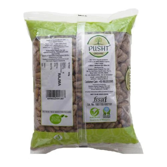 Pusht Organic Rajma, 500 Gm