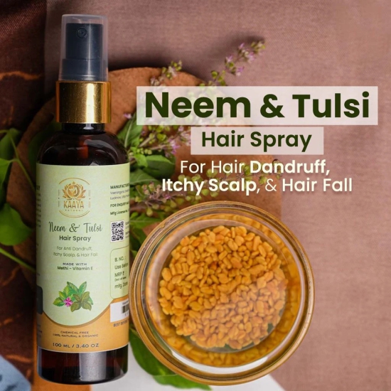 Kaaya Natural Neem & Tulsi Hair Spray (Combo, Pack of 2)