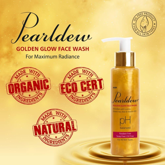 Pearldew Golden Glow Face Wash (100 ml - Pack of 1)