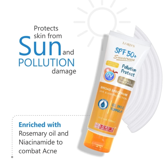 Lords Pollution Protect SPF 50+ Sunscreen (100 ml)