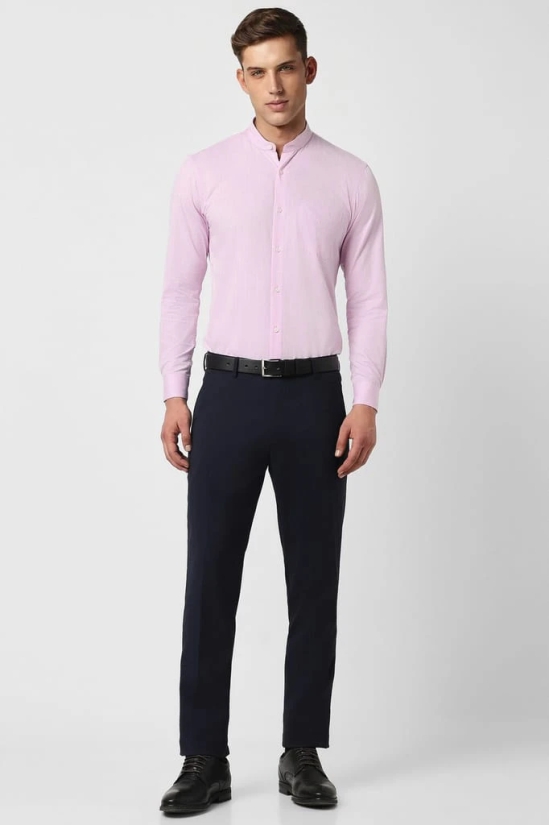 Men Pink Slim Fit Formal Full Sleeves Formal Shirt