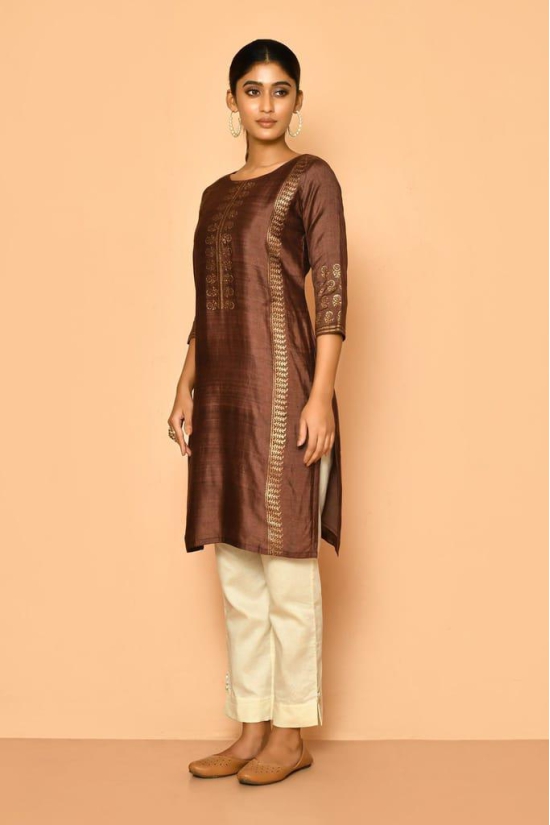 Jasper Handloom cotton silk kurta for women