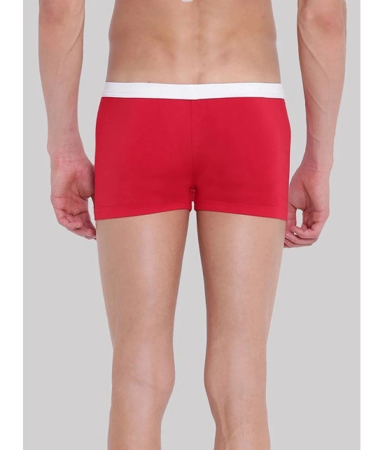 La Intimo Cotton Blend Mens Trunks ( Red ) LITR005 - None