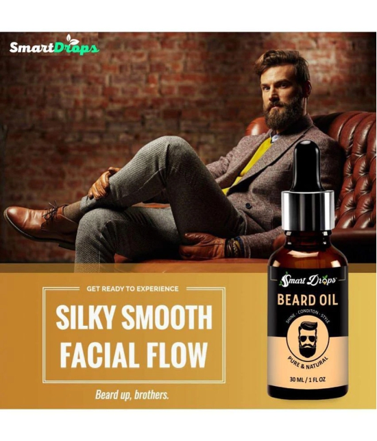 Smartdrops 30mL Promotes Beard Growth Beard Oil ( Pack of 1 )