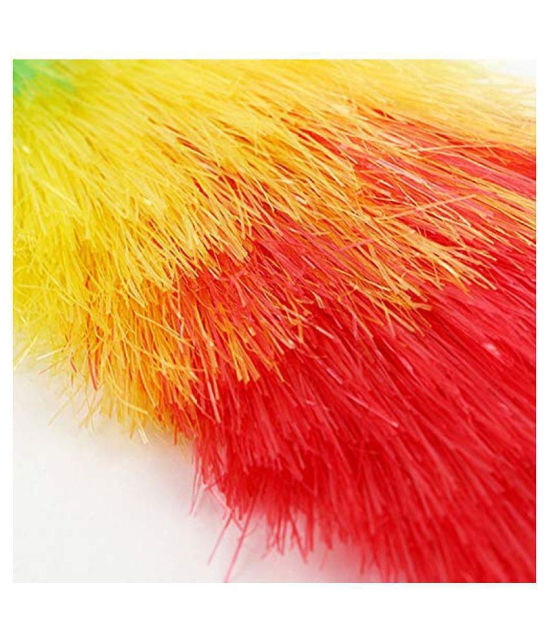 Multipurpose Multicolour Neon Plastic & Microfiber PP Static Duster for Glass, Fan, AC, Car Dashboard/Seat, TV, Fridge,Printer etc