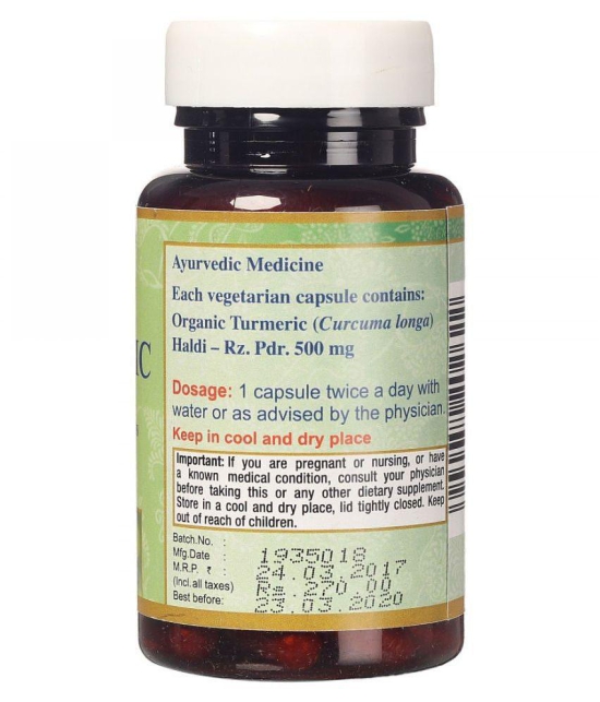 Maharishi Ayurveda Organic Turmeric Capsules (60 cap)