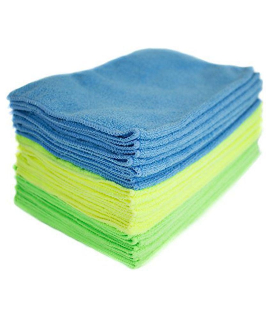 Microfiber Cleaning Cloth for Car, Home & Kitchen - Automotive Drying Towel for Cleaning, - 40 X 40 cm, Multicolor - Pack of 5