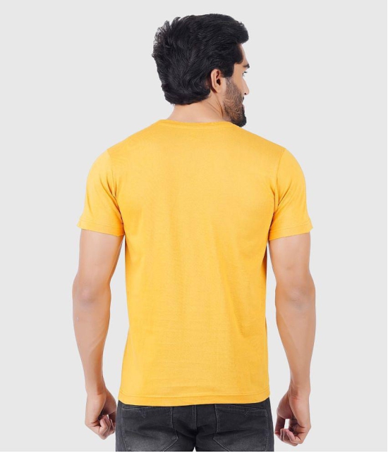 ferocious - Yellow Cotton Regular Fit Men's T-Shirt ( Pack of 1 ) - None