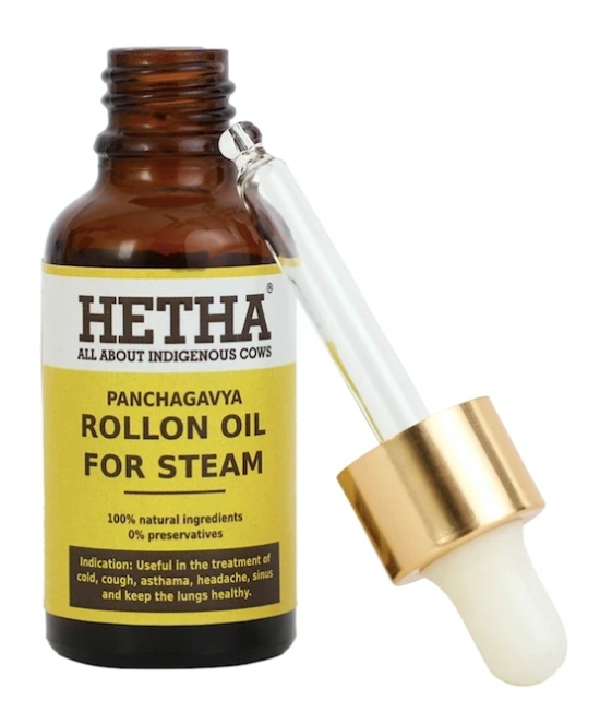 Panchagavya Rollon Oil for Steam (Size - 25 ml) by HETHA ORGANICS LLP