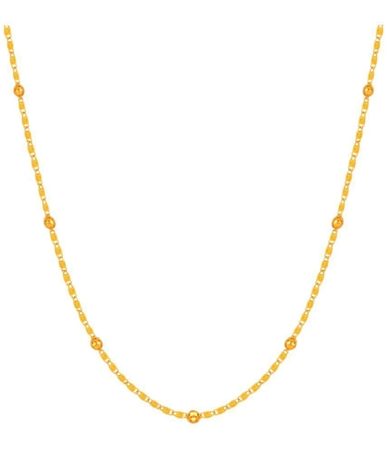 Fashion Frill Gold Plated Neck Chain For Men/ Boys - None