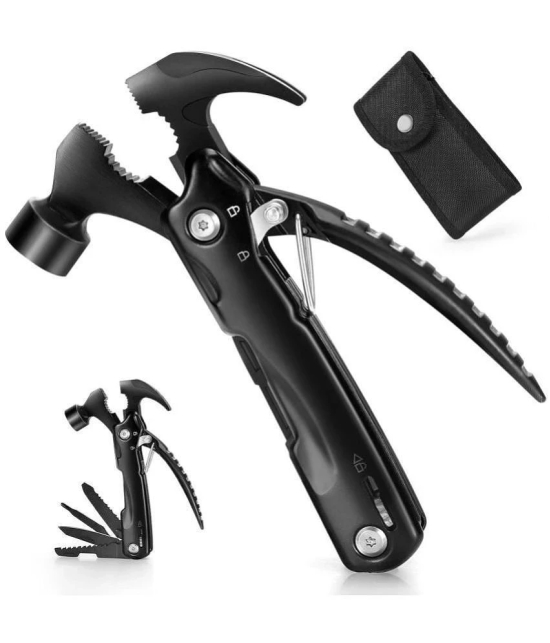 GIT- Multi-Tool 12 in 1 Hammer Mini Hammer Camping Gear Tool EDC Men, Women DIY Multi-Functional Car Safety Hammer Tool for Multi Purpose.