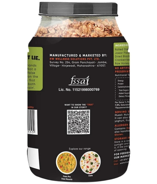 True Elements Crunchy Nuts & Berries Muesli 1 kg