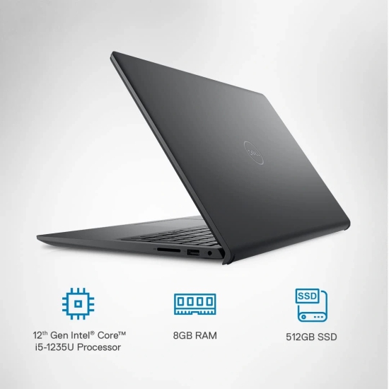 DELL INSPIRON 3520 I5-1235U 8GB/512GB SSD LAPTOP (Color - Black, Storage - 512 GB, Ram - 8 GB) by ZALANI COLLECTION NX