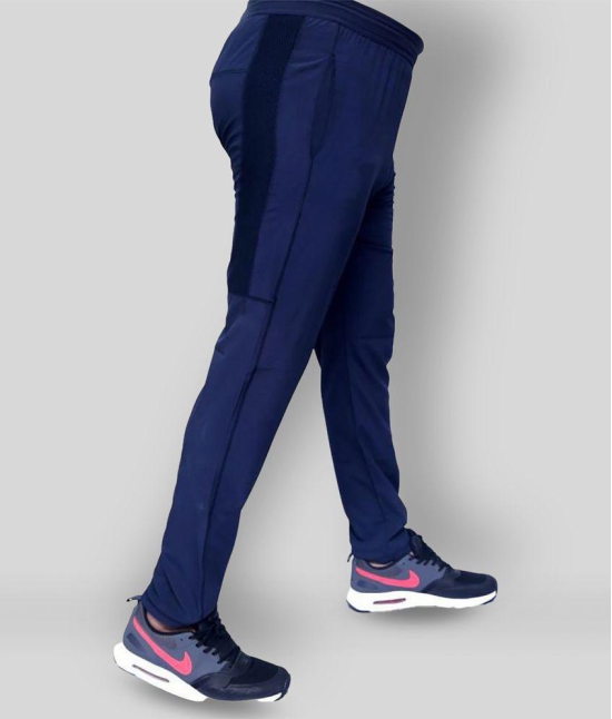 RANBOLT -  Navy Blue Polyester Men's Sports Trackpants ( Pack of 1 ) - XL