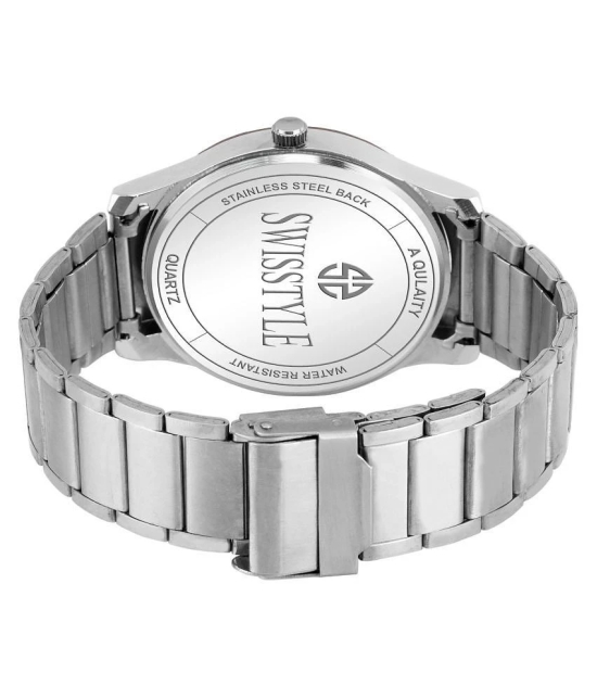 Swisstyle - Silver Stainless Steel Analog Mens Watch