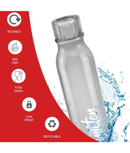 Milton Name Tag Pet Water Bottle, Set of 6, 1 Litre Each, Grey - Grey