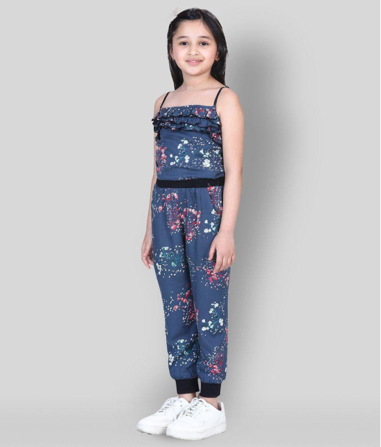 Naughty Ninos - Grey Rayon Girls Jumpsuit ( Pack of 1 ) - None