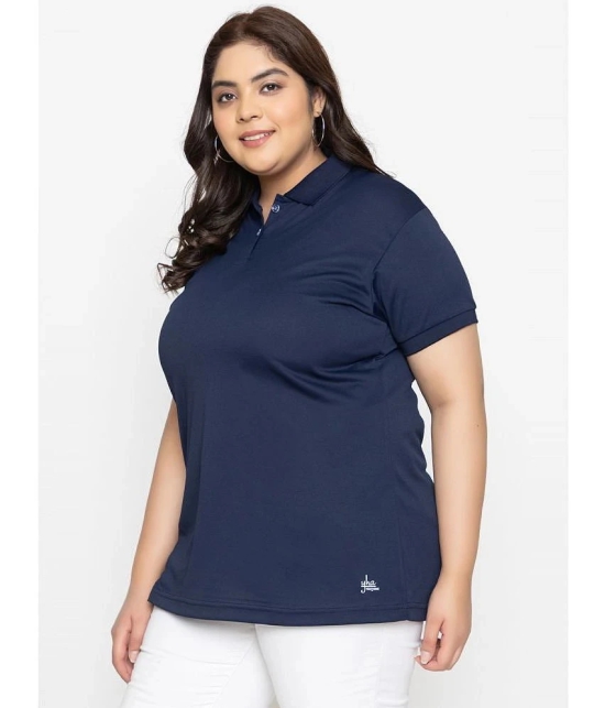 YHA - Navy Cotton Blend Regular Fit Womens T-Shirt ( Pack of 1 ) - None