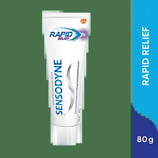 Sensodyne Tooth Paste Rapid Relief, 80 Gm