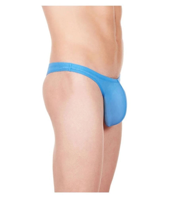 La Intimo Nylon Mens Thongs ( Blue ) - S