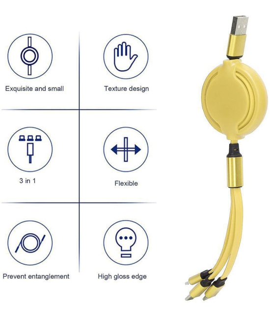 NBOX - Yellow 3A Multi Pin Cable 1.2 Meter - Yellow