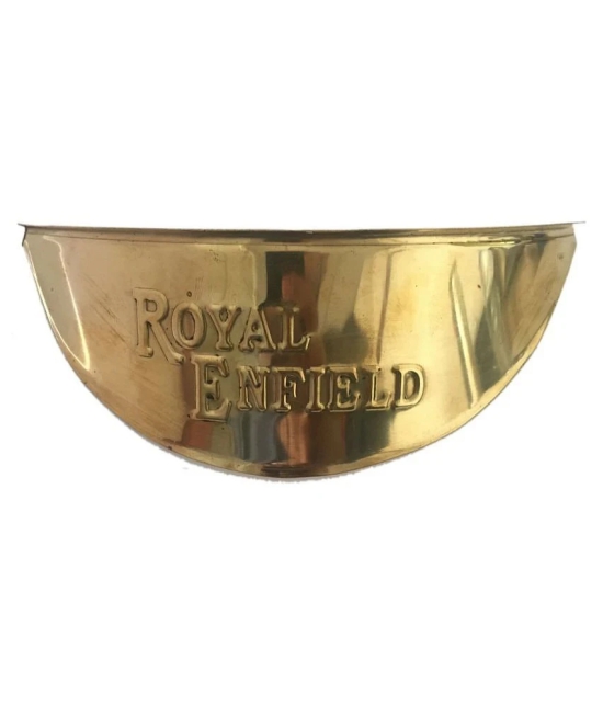 New 7INC Brass Headlamp Shade With RE Logo For Royal Enfield Classic , Bullet , Standard