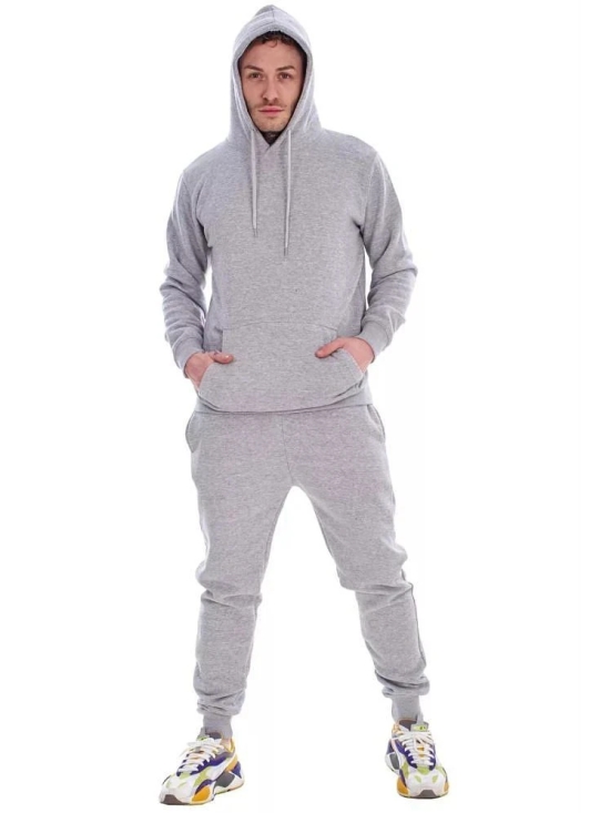 Forbro Grey Cotton Blend Regular Fit Mens Tracksuit ( Pack of 1 ) - None