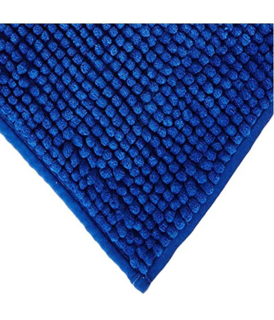 Abhikram Blue Single Anti-skid Door Mat - ( 60 X 40 cm ) - Blue