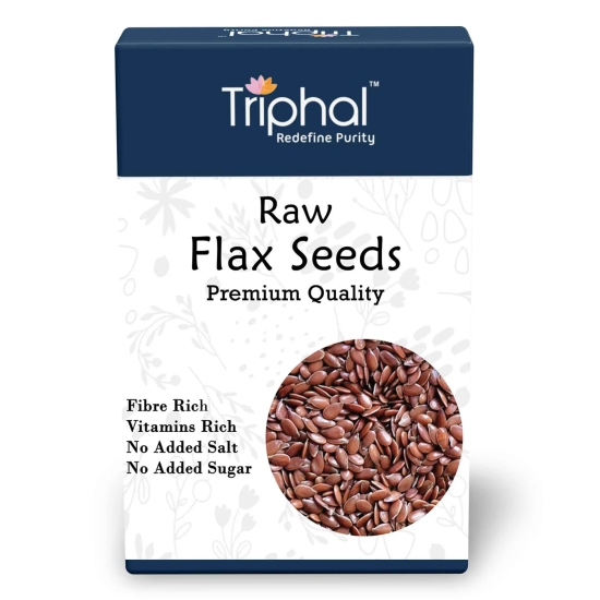 Raw Flax Seeds: Superfood with Fiber, Omega-3 Fatty Acids, and Antioxidants -Triphal