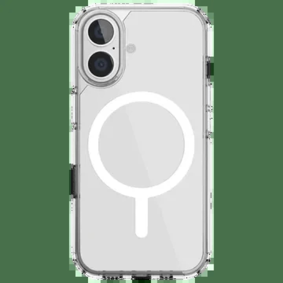 Croma TPU Back Cover for Apple iPhone 16 Plus (Magsafe Compatible, Transparent)