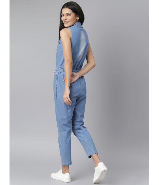 StyleStone Blue Denim Jumpsuit - Single - XL