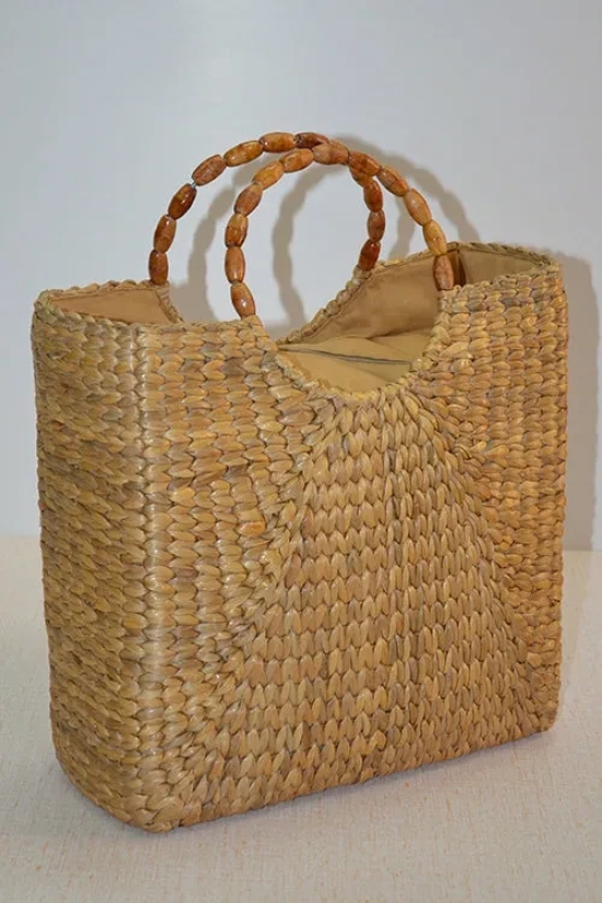 Dharini Water Hyacinth Hand Bag Natural