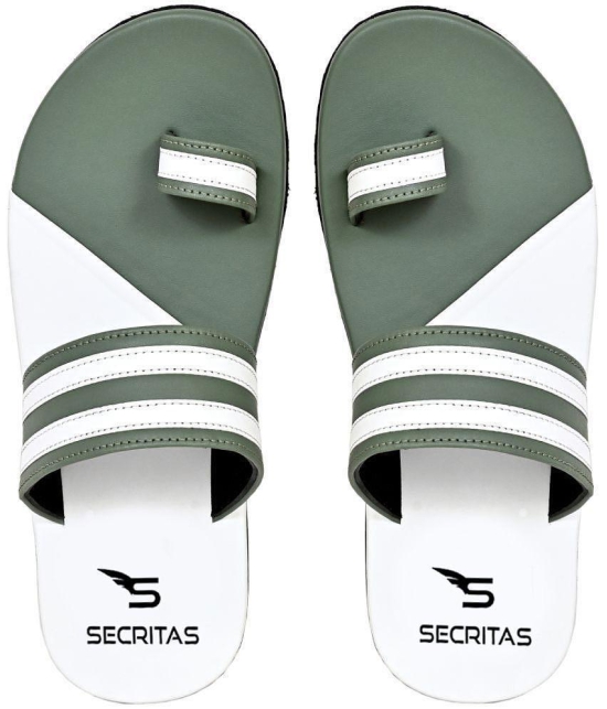 Secritas - Green Men's Leather Slipper - None