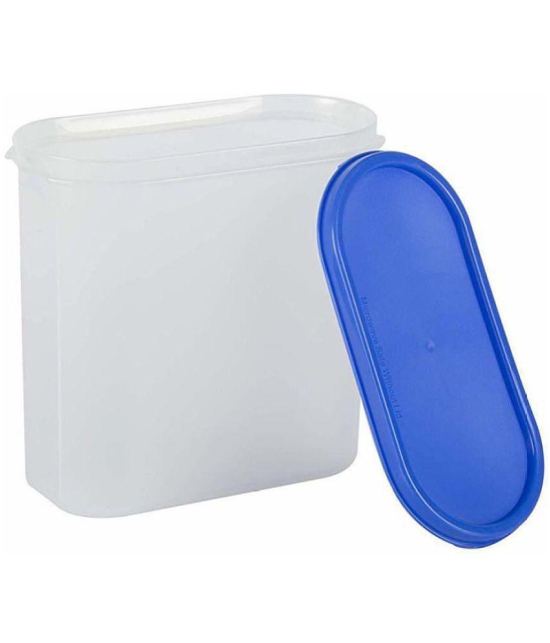 HOMETALES Plastic Multi-Purpose Food Container, 1000ml x 4U, 2000ml x 4U (8U) - Navy Blue