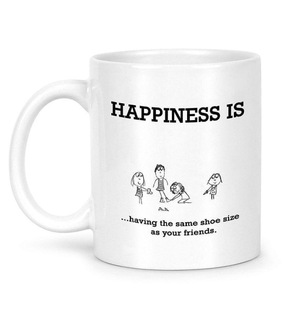 Idream Quote Printed Ceramic Coffee Mug 1 Pcs 330 mL - White