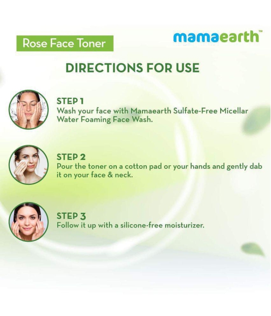 Mamaearth Rose Water Face Toner with Witch Hazel & Rose Water for Pore Tightening - 200ml