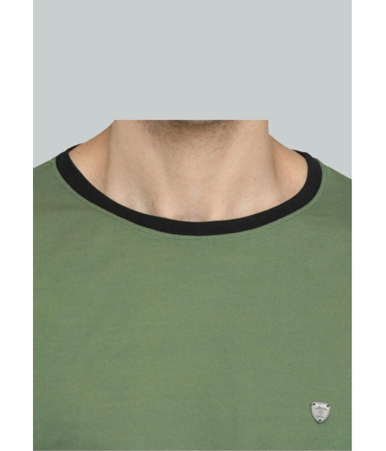 LEEBONEE - Green Cotton Blend Regular Fit Men's T-Shirt ( Pack of 1 ) - None