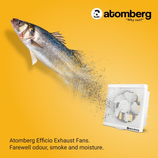 Atomberg Efficio 250mm BLDC motor Energy Saving Exhaust Fan |White