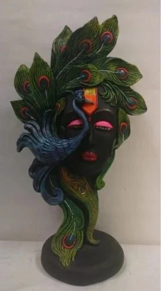 Unique International Krishna statue with peacock