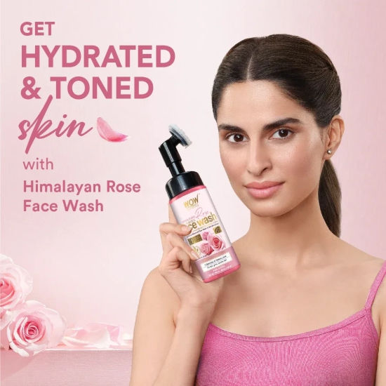 Himalayan Rose Face Wash 150 ML (Face wash with built-in-brush)