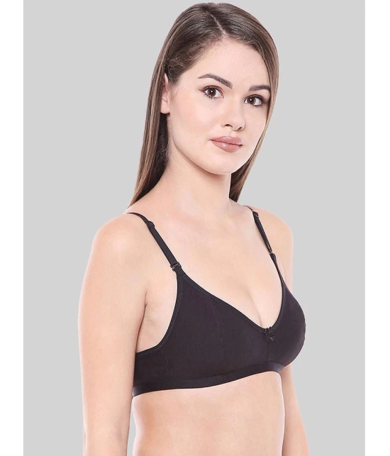 Bodycare Black Cotton Blend Non Padded Womens Everyday Bra ( Pack of 1 ) - None