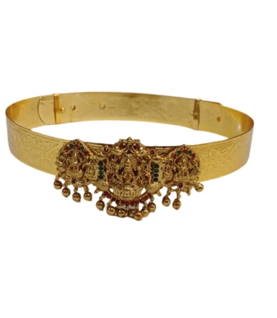 Traditional Indian Gold Plated Temple Belt Vaddanam Kamarband for Women