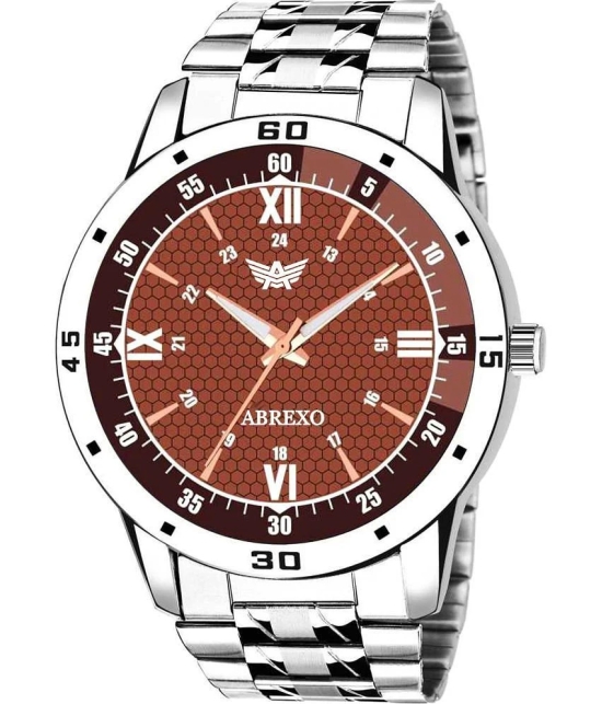 Abrexo Silver Stainless Steel Analog Mens Watch