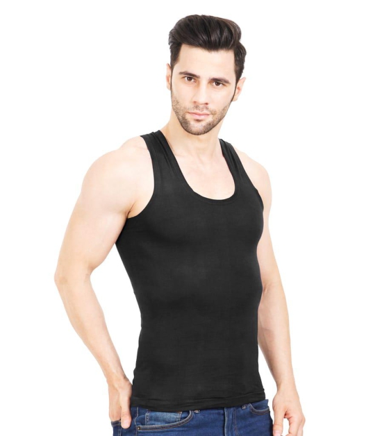 NRG Mens Sleeveless Colour Cotton Vest  ( Pack of 1 Coffee Brown ) G23