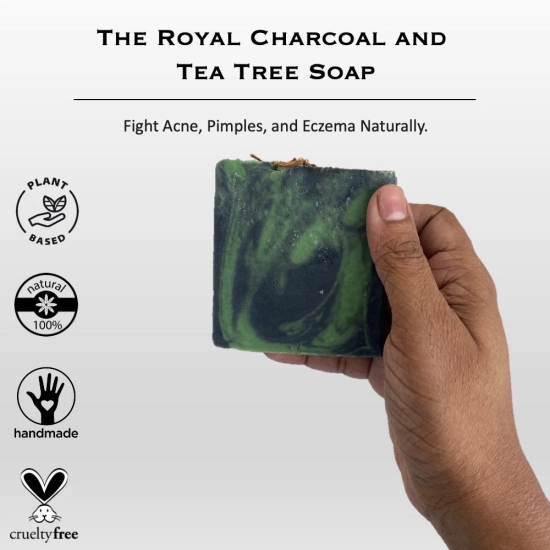 The Royal Charcoal and Tea Tree Soap-Pack of 1